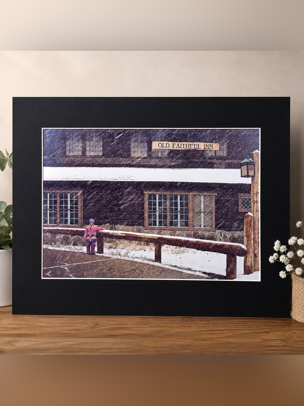 Vintage Photograph “Old Faithful Inn Yellowstone” by Edward Warner National Geo